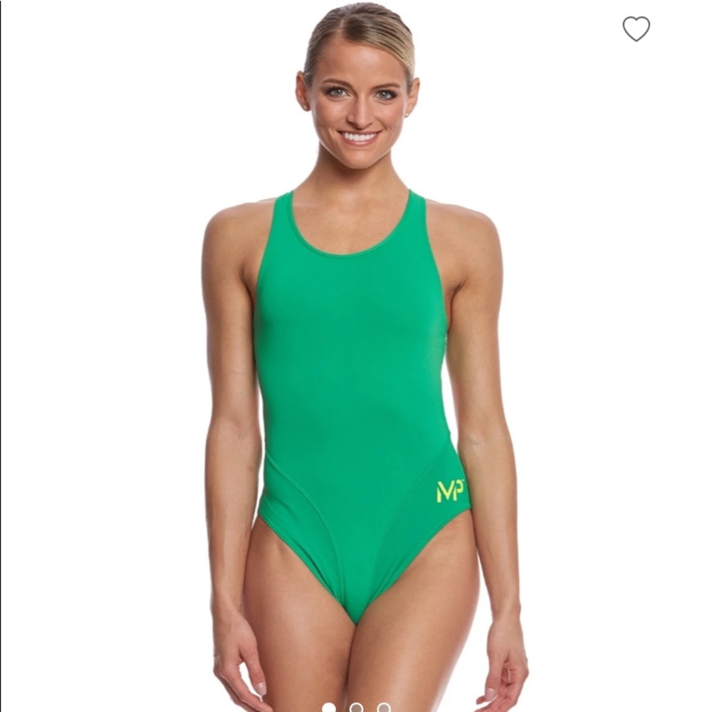 Women's Solid Comp Back One Piece Swimsuit